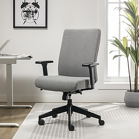 Serta&reg; Commercial Eco-2000 Ergonomic Fabric Mid-Back Task Chair, Gray
