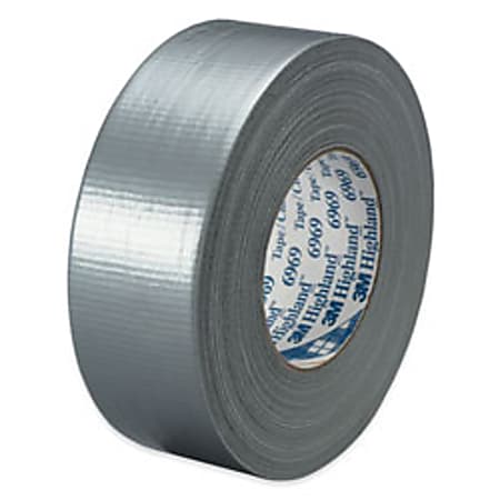 3M™ 6969 Duct Tape, 2" x 60 Yd., Silver, Case Of 24