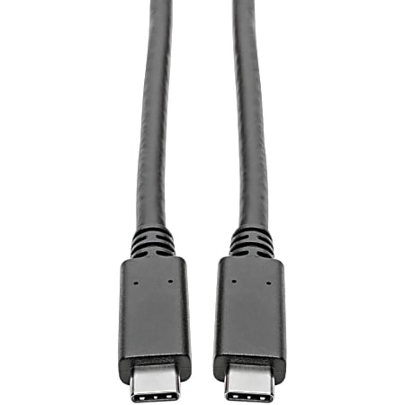 Tripp Lite USB C Cable 3.1 Gen 1 3A Rating USB-IF Cert USB Type C M/M 6ft - 1x USB Type C Male Thunderbolt 3 - U420C06