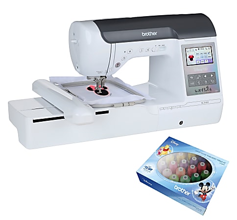 Brother SE2100Di Disney Sewing and Embroidery Machine and Thread Kit, White