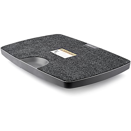 StarTech.com Balance Board for Standing Desks or Sit-Stand Workstations - Standing Desk Balance Board with Soft Carpet Surface - This balance board for standing desks gives you a fun and easy way to add gentle movement to your workday when standing