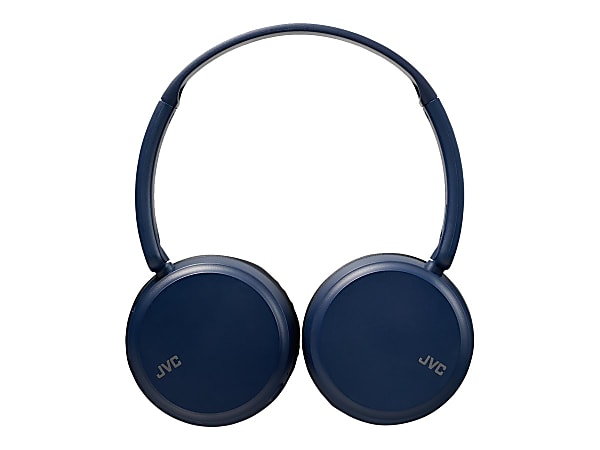 JVC HA-S35BT - Headphones with mic - on-ear - Bluetooth - wireless - blue
