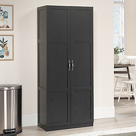 Sauder&reg; Select 30"W Contemporary Storage Cabinet, Black