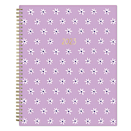 Blue Sky™ Idlewild Co. Weekly/Monthly Planning Calendar, 8-1/2" x 11", Mini Daisies, January to December 2023, 142014