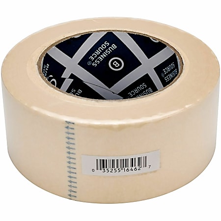 Business Source Utility-purpose Masking Tape - 60 yd x 2"- 3" Core - Tan - Crepe Paper Backing -  - 16462