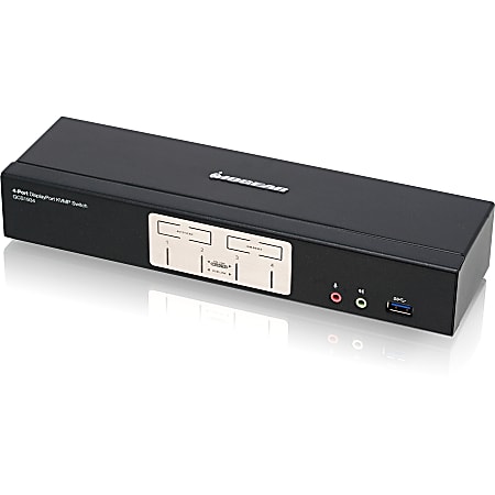 IOGEAR 4-Port DisplayPort 1.2 KVMP Switch - 4 Computer(s) - 1 Local User(s) - 4096 x 2160 - 8 x USB - Desktop - 5 x DisplayPort - TAA Compliant