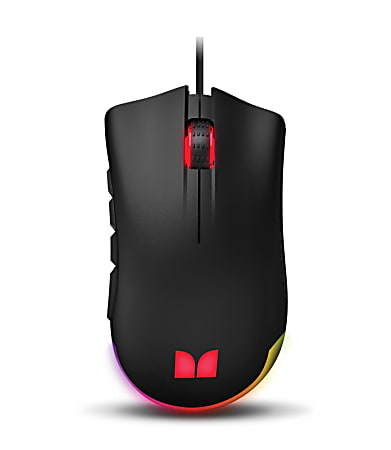 Monster Alpha 9.0 RGB Corded Gaming Mouse, Black, 2MNGM0169B0L2