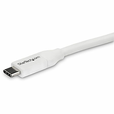 StarTech.com 4m 13 ft USB C to USB C Cable w/ 5A PD - M/M - White - USB 2.0 - USB-IF Certified - USB Type C Cable - USB C Charging Cable - USB C PD Cable - Power USB Type-C devices - 4m USB C to USB C Cable - 4 m USB Type C Cable