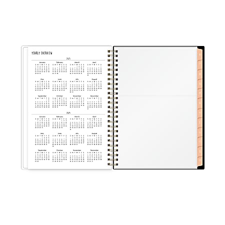 Blue Sky WeeklyMonthly Planning Calendar 5 78 x 8 58 Bouquetia Clear