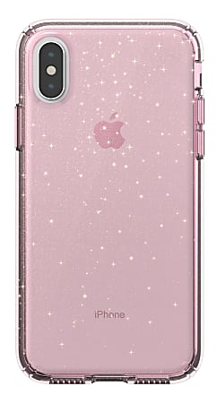 Speck® Presidio™ CLEAR + GLITTER Case For Apple® iPhone® X, Pink