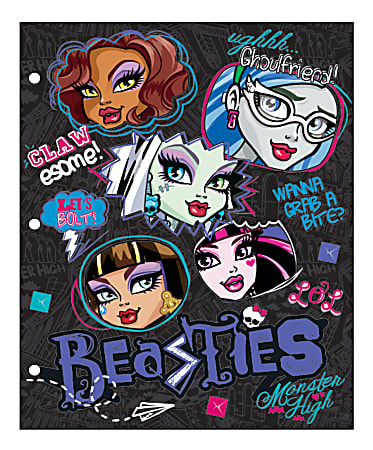 Mattel Monster High Portfolio Folder 8 12 x 11 Assorted Colors