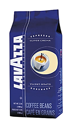 Lavazza™ Super Crema Ground Coffee, Dark Roast, Espresso, 2.18 Lb Per Bag
