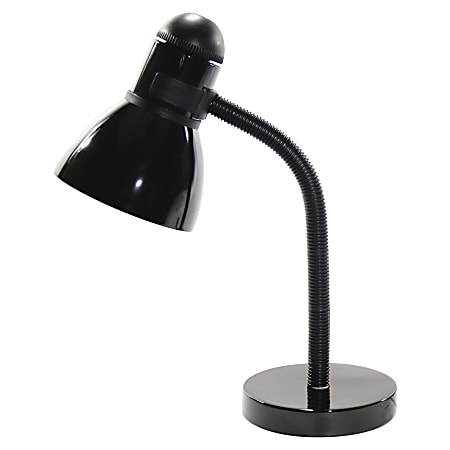 Advantus Ledu Gooseneck Desk Lamp, 16", Black