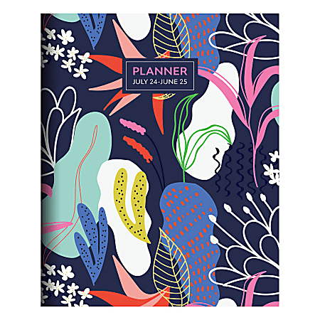 2024-2025 TF Publishing Medium Monthly Planner, Funky, 8” x 6-1/2”, July To June