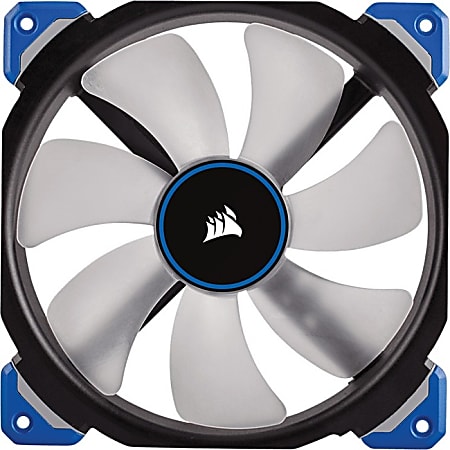 Corsair Air ML140 Cooling Fan - 1 Pack - 5.51" Maximum Fan Diameter - 725.6 gal/min Maximum Airflow - 2000 rpm - 37 dB(A) Noise - Magnetic Levitation - 4-pin PWM - Blue LED - 1 pc(s) - Case