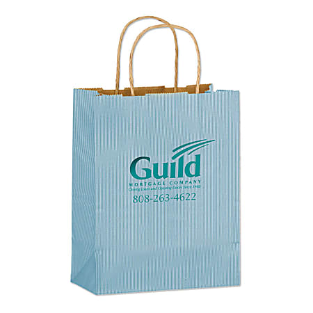 Custom Promotional Matte Finish Paper Bag, 10-1/2"H