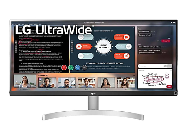 LG 29 UltraWide WFHD IPS HDR10 Monitor 29WN600 W FreeSync - Office