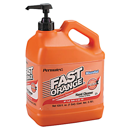 Permatex Fast Orange with Pumice Hand Cleaner - Citrus Scent - 1 gal (3.8 L)