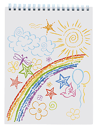 Office Depot® Brand Kids' Sketchbook, 9" x 12", 72 Sheets, White