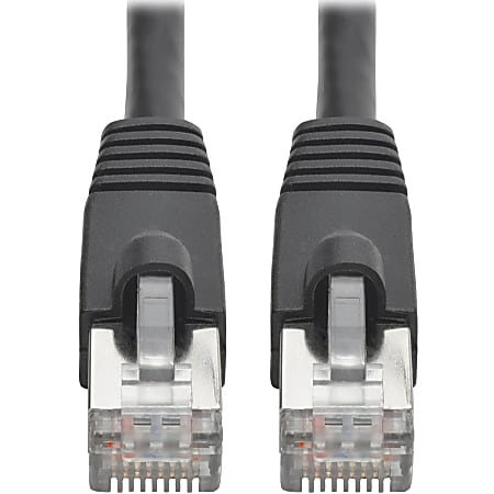 Tripp Lite Cat6a Snagless Shielded STP Patch Cable 10G, PoE, Black M/M 7ft - 1.25 GB/s - Patch Cable - N262007BK