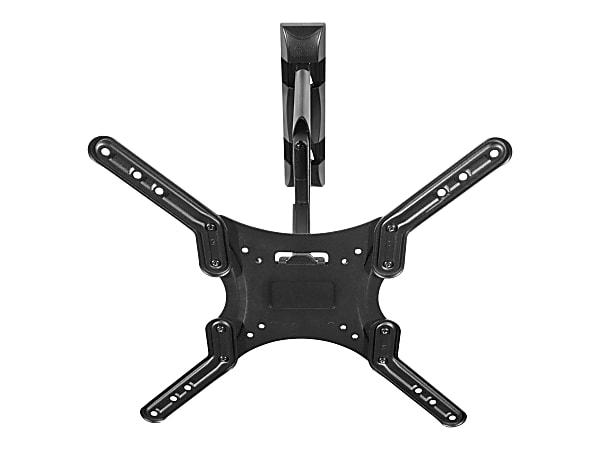 Kanto - Mounting kit (full motion wall mount) - for flat panel - steel - black - screen size: 26"-55" - wall-mountable, on-wall mounted