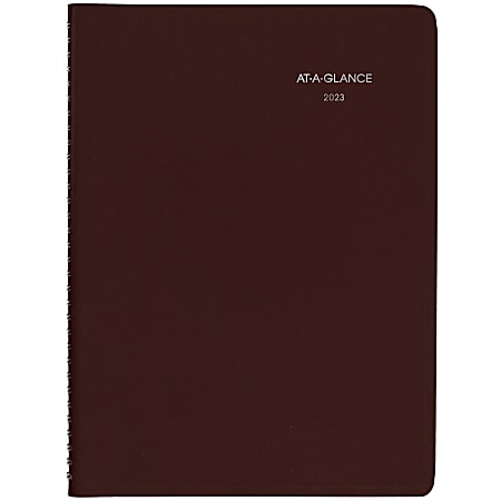 AT-A-GLANCE DayMinder 2023 RY Weekly Appointment Book Planner, Burgundy, Large, 8" x 11"