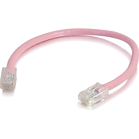 C2G 6in Cat5e Non-Booted Unshielded (UTP) Network Patch Cable - Pink