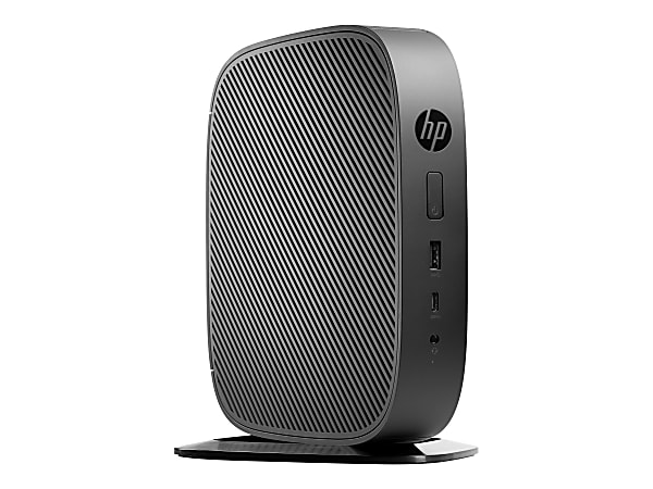 HP t530 Thin Client AMD G Series GX 215JJ 1.50 GHz 4 GB RAM DDR4 SDRAM 128  GB Flash AMD Radeon R2E Gigabit Ethernet Windows 10 IoT English Wireless  LAN Bluetooth DisplayPort