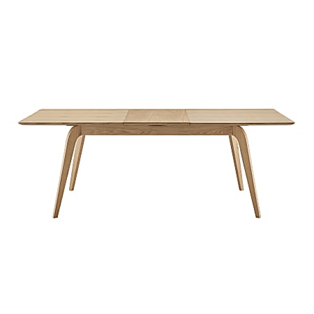 Eurostyle Lawrence Extendable Dining Table, 30”H x 82-1/2”W x 35-1/2”D, Oak