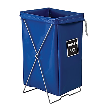 Royal Basket Trucks Hamper, Towels Hamper Kit, 7"L x 15"W x 30"H, Blue