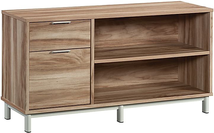 Sauder® Bergen Circle Commercial 45"W x 15-1/2"D Lateral 2-Drawer Credenza File Cabinet, Kiln Acacia
