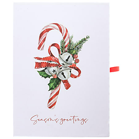 Graphique Holiday Boxed Cards, 5" x 7", Candy Cane, Box Of 15 Cards/Envelopes