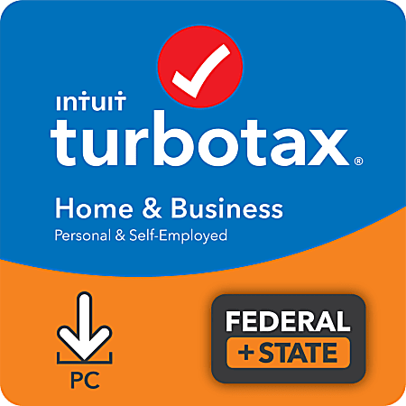 TurboTax Desktop Home & Business Fed + E-File + State 2021, Download