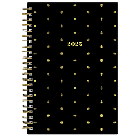 2025 Blue Sky Weekly/Monthly Planning Calendar, 5” x 8”, Starry Dots, January 2025 To December 2025