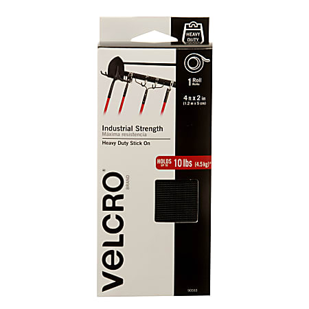 Velcro® Brand Perforated Straps - 1/2 x 6, Black