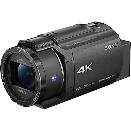 Sony Handycam AX43 Digital Camcorder - 3" LCD Touchscreen - CMOS - 4K - 16:9 - 8.3 Megapixel Video - XAVC S, AVCHD, MP4 - 20x Optical Zoom - Optical (IS) - HDMI - USB