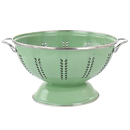Gibson Home Plaza Café 4-Quart Colander, Green