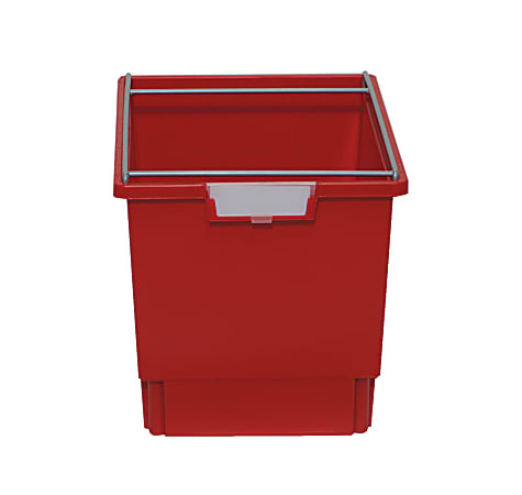 StorSystem Slim Line Filing Bin, Legal Size, 12"H x 16 3/4"W x 12"D, Clear Blue