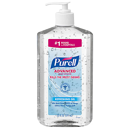 PURELL® Advanced Hand Sanitizer Refreshing Gel for Workplaces, Clean Scent, 20 fl oz Pump Bottle – 3023-12
