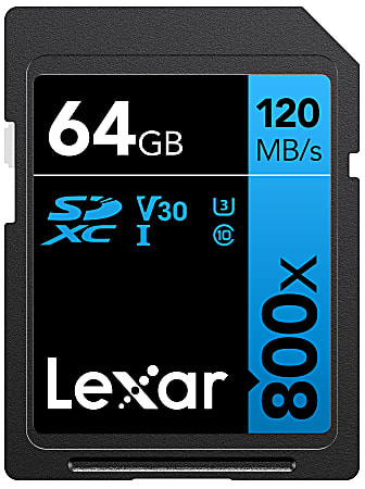 Lexar High Performance BLUE Series 800x SDHC/SDXC Flash