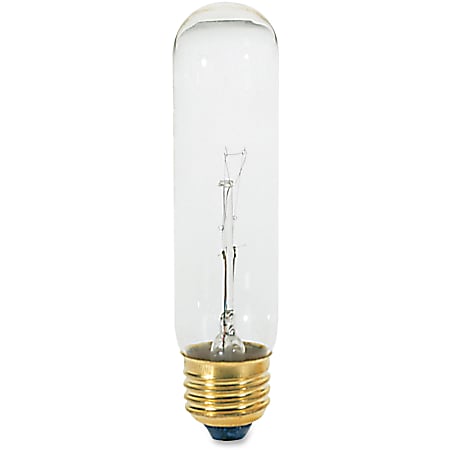 Satco T10 Clear Tubular Bulb, 40 Watt