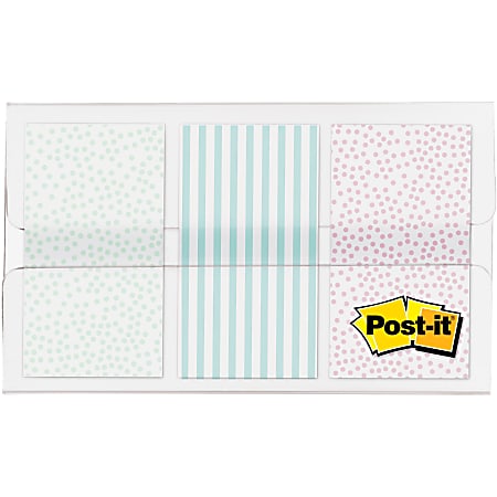 Post-it® Pastel Color Flags - 60 x Assorted Pastel - 30 Sheets per Pad - Assorted Pastel - Self-adhesive, Sticky, Removable, Writable - 60 / Pack