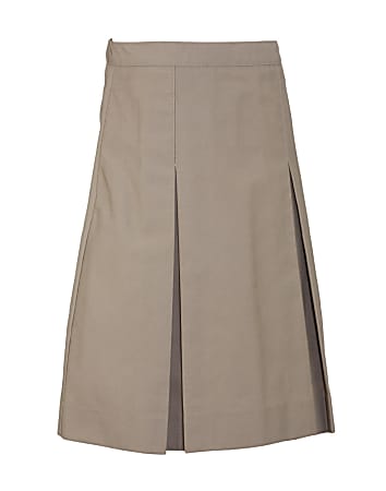 Royal Park Girls Uniform, Kick-Pleat Skirt, Size 7, Khaki