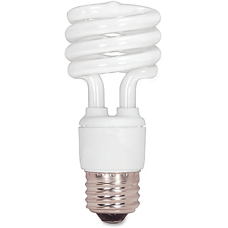 Satco T2 13-watt Fluorescent Spiral Bulb, White