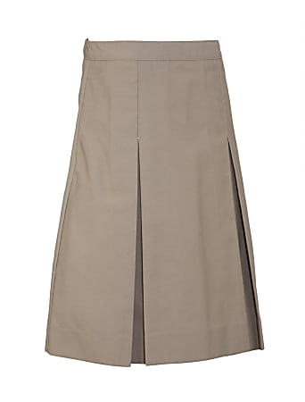 Royal Park Girls Uniform, Kick-Pleat Skirt, Size 18, Khaki