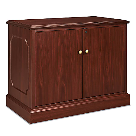 HON® 94000 Series? Storage Cabinet, 29 1/2"H x 37 1/2"W x 20 1/2"D, Mahogany