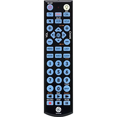 GE GE Big Button Blue LED Backlit Remote Control