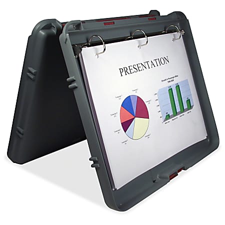 Saunders® Ringmate Portable Presentation Desktop, 10" x 12 1/5", Charcoal Gray