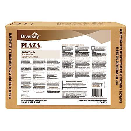Diversey™ Plaza Plus Hard Surface Sealer & Finish, 5 Box