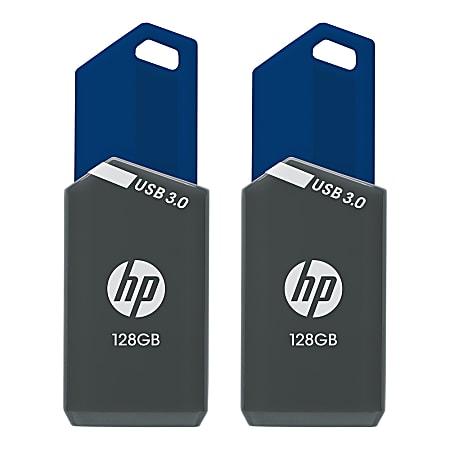 HP x900w USB 3.0 Flash Drives, 128GB, Pack